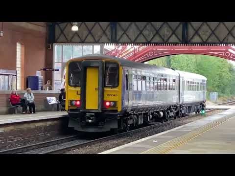 Loud Class 150 Northern Train Leaves Beverley Railway Station to Hull