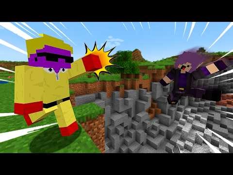 I finished off my friend with Saitama's punch in Minecraft!!!
