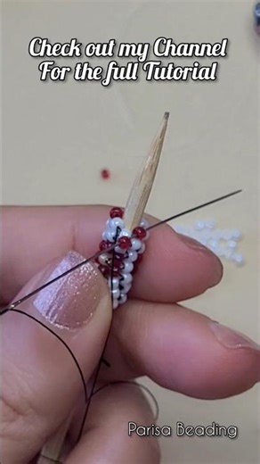 DIY beaded Tubular Peyote stitch flower bracelet Tutorial 💐 #handmadejewllery #beadedbracelet #diy