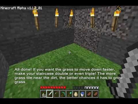Minecraft Tutorial : Growing grass underground