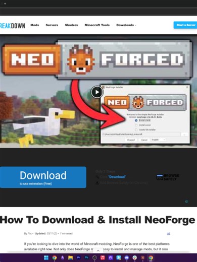How To Install NeoForge in Minecraft 26.2