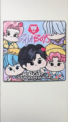 K팝 데몬 헌터스 #사자보이즈 #paperdiy #무료도안 #케데헌