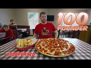 SHOCKING THE LOCALS BY ATTEMPTING THE UNDEFEATED 100 POUNDER PIZZA CHALLENGE!