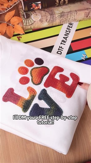 Inkjet DTF hack? I made this Colorful printing with my home inkjet printer. 🧠💥⁉️ #dtfprinting #dtftransfer #customtshirts #sublimation #sublimationhack #sublimationprinting #craftsoftiktok #xoxo #valentinesday
