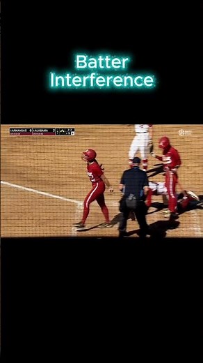 Batter Interference #softball #rules #purefastpitch