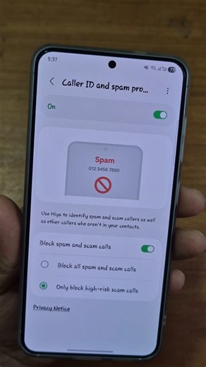 One UI 8.5 Secret Feature Auto-Block Spam Scam Calls & Show real Names