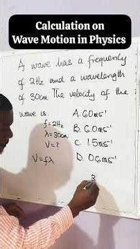 WAVE MOTION MADE EASY #physics