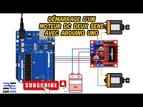 Démarrage d'un moteur DC deux sens avec Arduino UNO