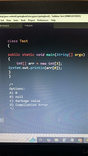What will be the output #corejava #interviewquestions #LearnToCode #techeducation #programminghumor