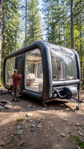 We tried out the inflatable camper (InflatoBago)! This might be the easiest way to go camping ever