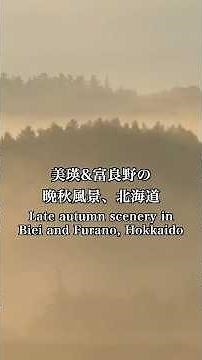 北海道の富良野、美瑛の晩秋風景 Late autumn scenery in Furano and Biei, Hokkaido 美瑛観光 富良野観光 晩秋 パッチワーク絶景 Hokkaido 冬景色