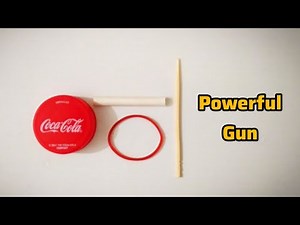 How to make a Toothpick Gun from a bottle cap | Toothpick Gun | Uzi Crafts |