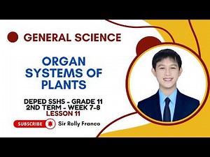 Plant Organ Systems Explained | Roots, Stems, Leaves, Xylem & Phloem | Gen. Sci. Term 2 Lesson 11