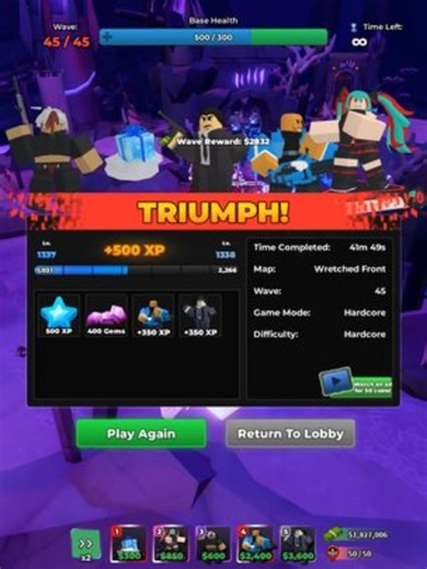 Full Solo Hardcore Kingpin Run Tower Defense Simulator