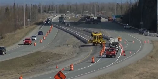 Major Knik River bridge project begins with traffic diversions
