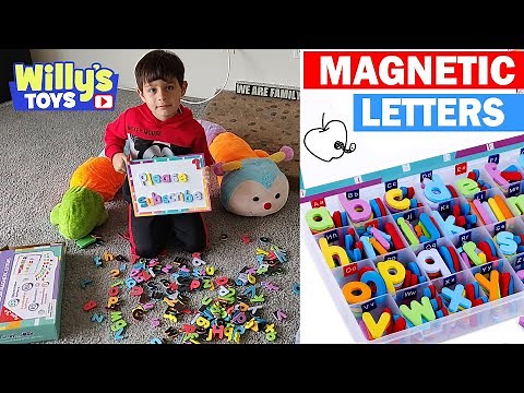 Magnetic Letters and Numbers for Kids Educational Toy Review - Learn Your ABCs