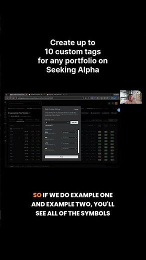 How to Use Custom Portfolio Tags to Organize Your Stocks