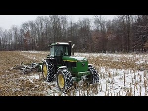 Disking Corn Stalks