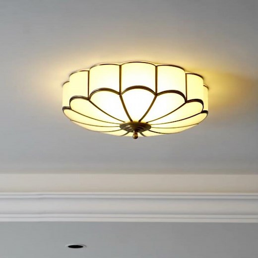 Flower Shape Glass Recessed Ceiling Light