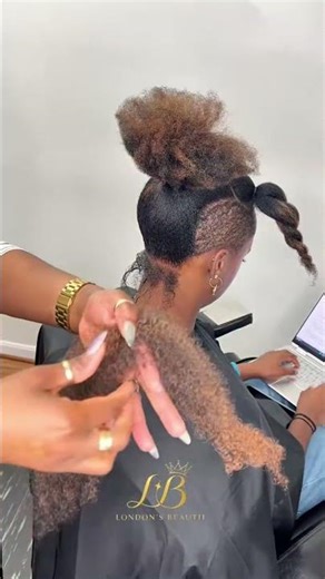 London Fluffy Twist Hairstyle Work in Progress