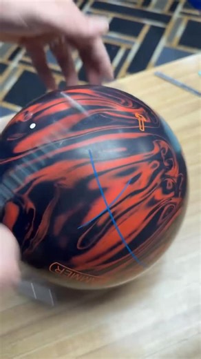 Wes BowlersExtreme on Instagram: "2LS on a Black Widow 3.0. Way more “no thumb” layouts these last few years. #hammerbowling #blackwidow #bowling #proshop"