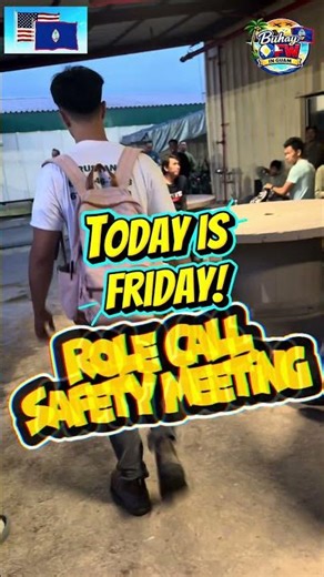 Buhay OFW sa Guam.Role call, tool box meeting
