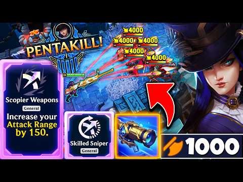 1 in a Million Odds God Roll Caitlyn: 1000 AD SUPER SNIPER (PENTAKILL)