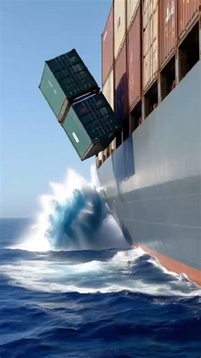Where Do Lost Shipping Containers Go? 🌊📦 #cargoship #bulkcarriership