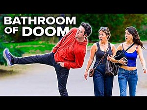 BATHROOM of PERIL! Funny Fart Prank in NYC!