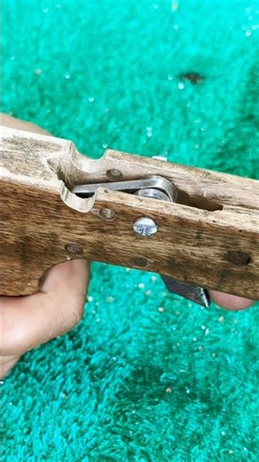 Simple wooden crossbow # Craft # DIY