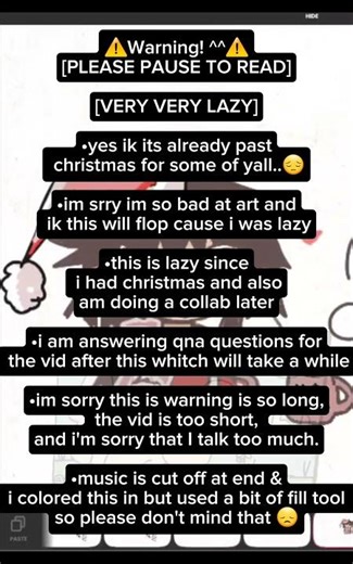 YAYAYAAY HAPPY CHRISTMAS AND NEW YEAR!!♡♡ :3 [song in desc and Read desc...]