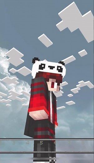 【マインクラフト統合版】パンダハットの4Dスキン作ってみた！ #4dスキン #4dスキン #minecraft #マイクラ #マインクラフト #まいくら #統合版 #minecraftpe
