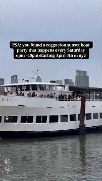 NYC Sunset Yacht Party: Latin & Reggaeton on the Water #shorts