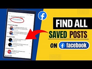 How to Find All Your Saved Items on Facebook | Facebook Saved Posts