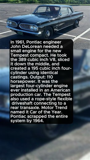 The Pontiac That Used a 4-Cylinder Cut From a 389 V8 #shorts #automobile #cars