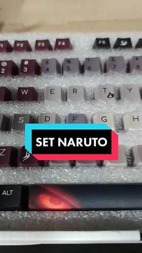 Naruto Custom Keycaps for Gamers | Unique PBT Dye Sub Keyboard Set