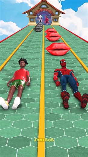 GTA V New Kiss or Save Run Spider-man vs IShowSpeed Funny Epic Challenge! #spiderman