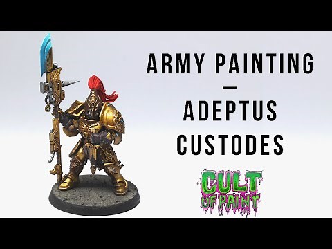 How to Paint Adeptus Custodes for Warhammer 40k 9th Edition and The Horus Heresy.