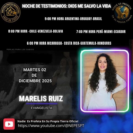 NOCHE DE TESTIMONIOS : DIOS ME SALVO DE LA MUERTE