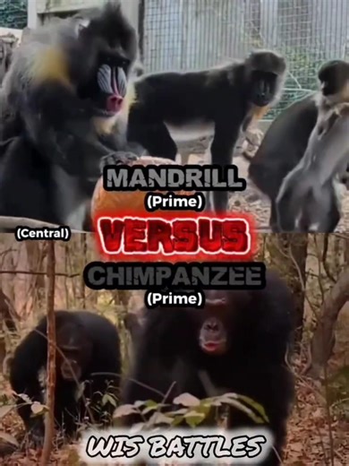 Mandrill VS Chimpanzee