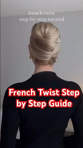 french twist step by step tutorial | stylish yet elegant style #hairbun #fashion #easystyle #french