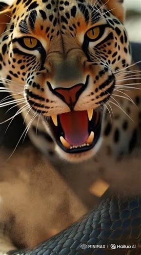 Leopard vs Giant Snake 🐆🐍 #shorts #animals