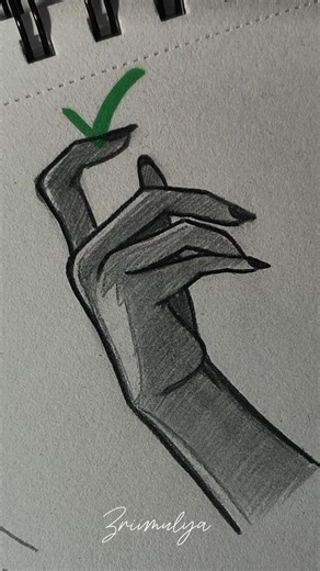 How to draw anime Hand tutorial #drawing #howtodraw #art #tutorial #shorts