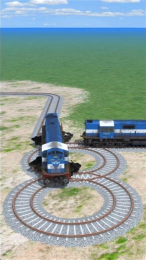 Bumpy Rear Track Challenge 😲🔥 | Train Simulator Indian Train #Shorts