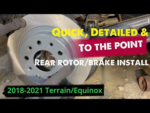 2018-2021 GMC Terrain/Equinox *Electric Park Brake Manual Service Mode* Rotor & Brake Install DIY