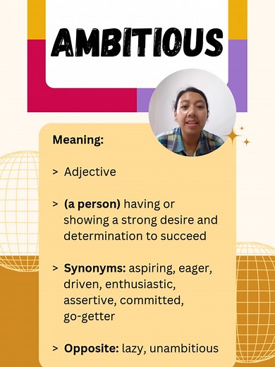 Understanding the Meaning of Ambitious in English