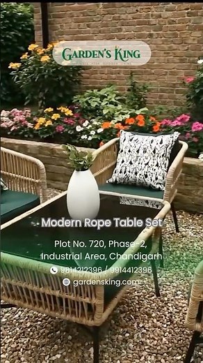 Rope Table & Chair Set by Garden King | Redefining Outdoor Elegance