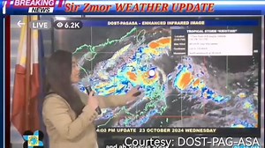2.9K views · 37 reactions | Weather update re tropical storm Kristine as of 6 pm | Radyo Bandera News Fm Gensan | Facebook