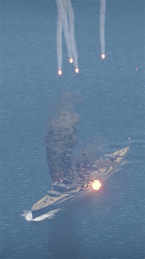 Cruise Missile Strike — Battleship Under Attack
