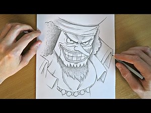 How to Draw Blackbeard | One Piece | Anime Sketch Drawing Tutorial 🏴‍☠️